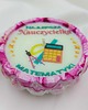 świeczniki i świece Świeca Najlepsza Nauczycielka Matematyki/świeca z napisem 6