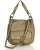 torby na ramię Torebka worek skóra naturalna hobo bag - beżowa 2