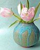 wazony Ceramiczny wazon turkusowa lawa 3