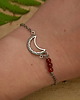 bransoletki wire wrapping Bransoletka karneol wire wrapping księżyc lunula 4