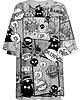 t-shirt damskie DR.CROW T-shirt Damski Oversize Komiks Black 1