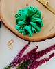 gumki do włosów Gumka jedwabna, scrunchie, frotka zielona trawka MAXI 1