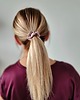 gumki do włosów Gumka jedwabna, scrunchie, gumka do włosów, gumka satynowa perłowy blond MINI 6