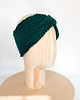 opaski do włosów Damska opaska z wełny merynosa w zieleni leśnej 4