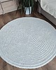 dywany Dywan okrągły ze sznurka bawełnianego szydełkowy 125cm 1