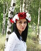 do włosów różne biało-czerwony wianek 4