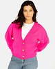 kardigany damskie Kardigan Wool Me Tender Fuksja 100% Wełna Merino 2