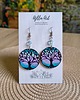 kolczyki drewniane Kolczyki boho malowane ręcznie Drzewo życia 2