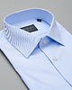 koszule męskie Koszula męska krótki rękaw slim fit niebieski 00103 1