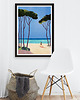 plakaty Joga nad brzegiem morza - plakat fine art 1