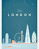 plakaty Londyn - vintage plakat 50x70 cm 1