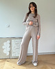 spodnie dresowe damskie Spodnie Gentle super soft taupe 7