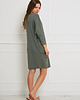 sukienki midi damskie SUKIENKA oversize - Tencel - zielona agawa 1