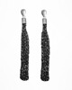 kolczyki wire wrapping kolczyki srebrna plecionka sople oksydowane 2
