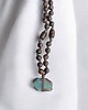 biżuteria męska WYSYŁKA 24h : UNIKAT: larimar i bronzyt : naszyjnik MĘSKI : supełkowany 1