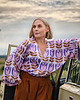 bluzki kimonowe damskie Bluzka kimonowa TAKINO - liliowe tulipany 5