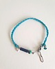 bransoletki z kamieni naturalnych Bransoletka BOHO ręcznie tkana, turkusowa z lapisem i turkusem, wodoodporna 8