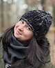 czapki damskie Krótka czapka zimowy klasyk UGLY z fioletem 5