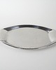 deski do krojenia i tace Owalna taca metalowa, włoski design, lata 80, produkcja: Włochy 3