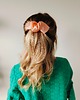 spinki i klamry do włosów Scrunchie spinka klamra jedwabna brzoskwiniowa rosa 1