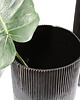 wazony wazon ceramiczny czarno-szary- niski 1