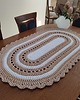 obrusy i serwetki Bieżnik owalny ze sznurka 70cmx120cm 1