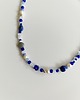 chokery Granatowy naszyjnik lapis lazuli hematyt muszelka lato choker 3