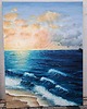 obrazy Morski Wschód Słońca Obraz olejny  60x80cm PROMOCJA!!! 1