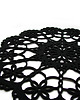 podkładki do kuchni ażurowa serwetka filcowa czarna śr.40cm 2