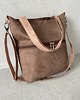 torby na ramię Torebka z zapinaną kieszenią L - brąz, beż 2