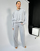 bluza bez kaptura damska Bluza Described z bawełny poduchy light grey 4