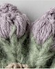 gumki do włosów Wełniana tulipankowa scrunchie 4