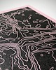 grafiki i ilustracje Ręcznie drukowana mapa Poznania vol. 2 (róż) 21x30cm 1