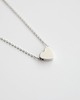 srebrne naszyjniki Rhodium Plated Matt Heart Necklace 1