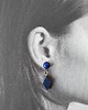 kolczyki z kamieniami Kolczyki ROMBY lapis lazuli 6