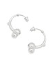 kolczyki srebrne SPHERE semi / silver earrings 7