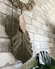 makramy Lustro makrama 35cm z liśćmi 1
