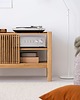 komody i szafki JAMM LOW 111 - szafka pod gramofon i płyty winylowe, lite drewno dębowe 4