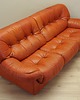 sofy i szezlongi Sofa skórzana ruda, włoski design, lata 70, produkcja: PelleRossi 4