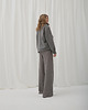 spodnie materiałowe damskie Spodnie boucle steel grey premium 1