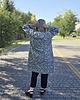 sukienki midi damskie Kimono z paskiem piękny  wzór 100% bawełna. 5