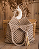 torby na ramię Makramowa torebka Beach Bag M wielbłądzi 5