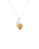 wisiory WAVES amber / silver necklace 1
