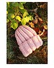czapki damskie Czapka  beanie z wełną pudrowy róż 1