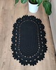 dywany Dywan szydełkowy owalny ze sznurka bawełnianego 50cmx80cm 1