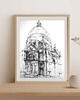 grafiki i ilustracje WYPRZEDAŻ RYSUNKÓW! Rysunek Santa Maria katedra Wenecja 35x50 cm Pióro 1