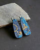 kolczyki - inne Abstrakcyjne niebieskie kolczyki z kolekcji WODA 2