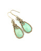 kolczyki wire wrapping Kolczyki z amazonitem 5