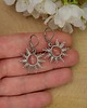 kolczyki wire wrapping Różowe kolczyki słońce kwarc malinowy wire wrapping słoneczka 2