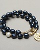 chokery Pearls /navy blue/ perły naturalne vol. 8 /02.06.26/ - naszyjnik 3